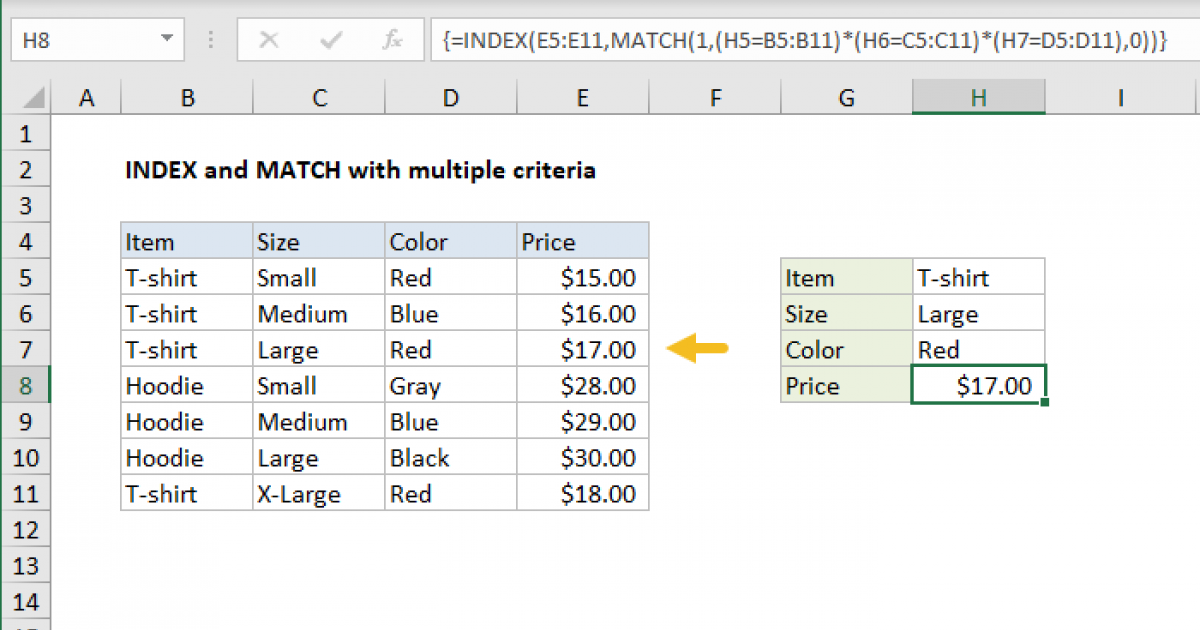 Excel Index Match Across Multiple Worksheets